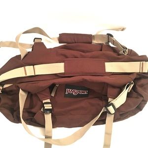 Brown Jansport Duffel Bag and Pouch